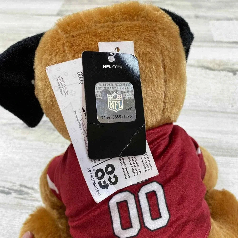 FOCO NFL Arizona‎ Cardinals Pug Dog Plush Stuffed Animal 11